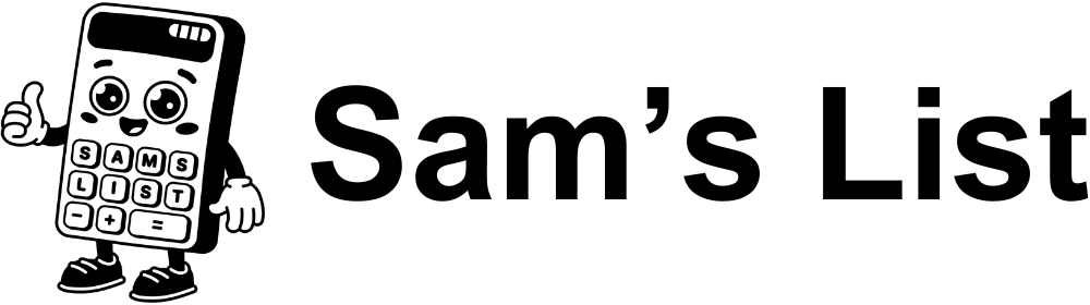Sam’s List logo