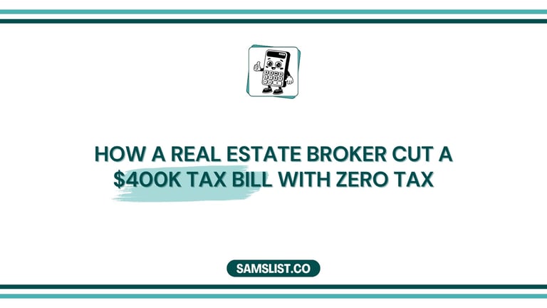 Cover image of post "How a Real Estate Broker Cut a $400K Tax Bill with the Right CPA"